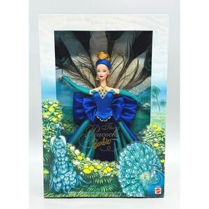 Mattel Peacock Barbie Birds of Beauty Collection First in Series Imperfect Box